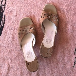 Salvatore Ferragamo Shoes - Salvatore Ferragamo Nude Pony Hair Mules Salvatore Ferragamo Shoes - Salvatore Ferragamo Nude Pony Hair Mules